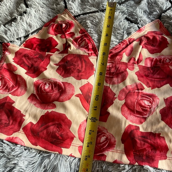 Vintage TRIPP NYC Rose Halter Tank: size S - Picture 7 of 10